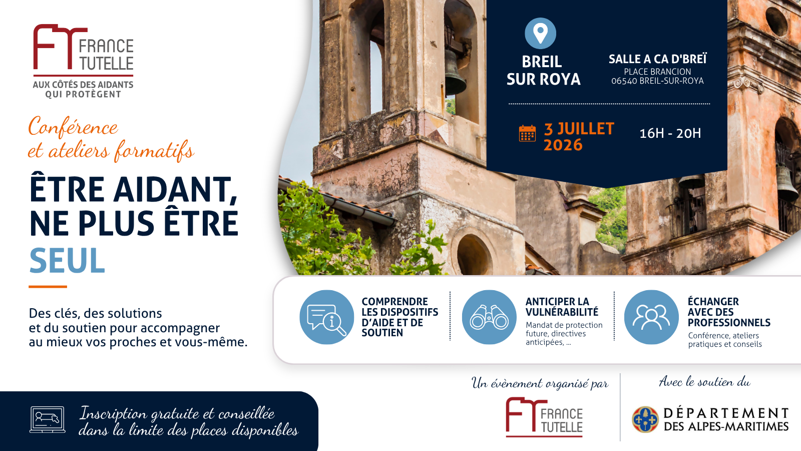 Conférence et ateliers formatifs France TUTELLE Breil sur Roya